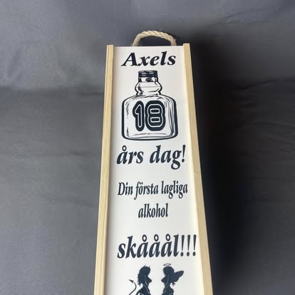 Låda Vin med sublimation