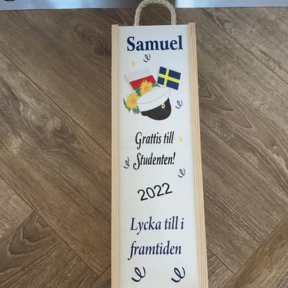 Låda Vin med sublimation